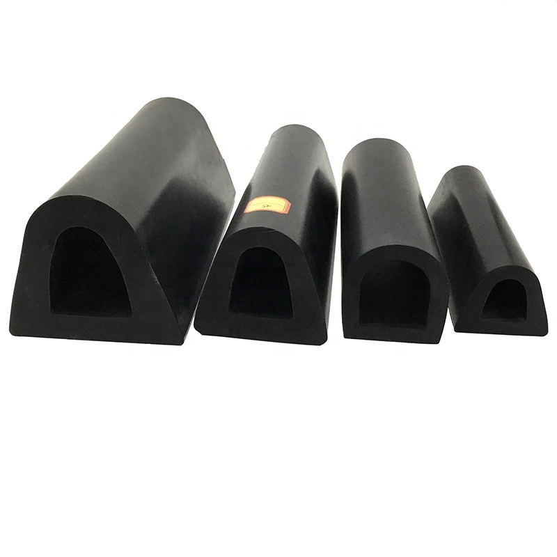 Customized D Type Rubber Fender Marine PVC Piling Bumper for Breakwater Construction