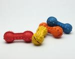 Eco - Friendly Dog Food Dispenser Toy Strong Bone Shape Long Service Life