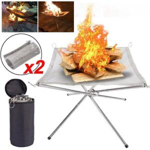 Quality Folding bonfire rack equipment outdoor camping burning rack wholesale