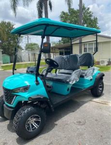 Quality Powerful 60V 100AH Electric 4 Seater Golf Cart Driving Range Up To 90km wholesale