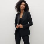 Black Formal Pantsuits For Ladies 95% Polyester 5% Spandex