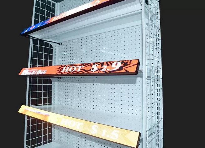Super Thin Chain Store Anti Dust 2880Hz Shelf Digital Signage