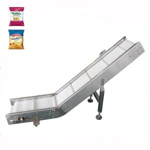Quality Snack Bag Inclined Cleated Belt Food Grade Conveyor Systems wholesale