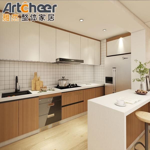 Enhance Your Kitchen with Laminated Bullnose Countertop Acrylic Kitchen Cabinet