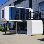 Prefabricated 20FT 40FT Portable Luxury Modern Apple Cabin House For Office With