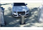 High Lifting Speed Hydraulic Rising Bollards Stainless Steel Retractable Traffic