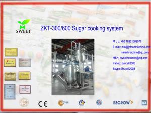 Quality ZKT-300/600 sugar cooking machine with air areated tank wholesale