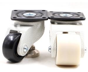 Quality Aluminum Frame 600kg 3 Inch Polyurethane Casters Adjustable Levelling Castors wholesale