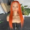 Buy cheap Ginger Straight 13x4 Frontal Lace Wig Transparent 12A 300gram Customized from wholesalers
