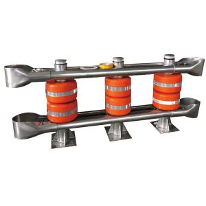 Quality Yellow Steel Highway Roller Barrier in with Galvanized and Powder Coated Finish wholesale