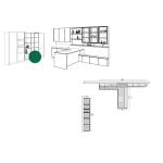 Germany Style Compact Kitchen Cupboard Artcheer Modern Hotel Kitchen Cabinet