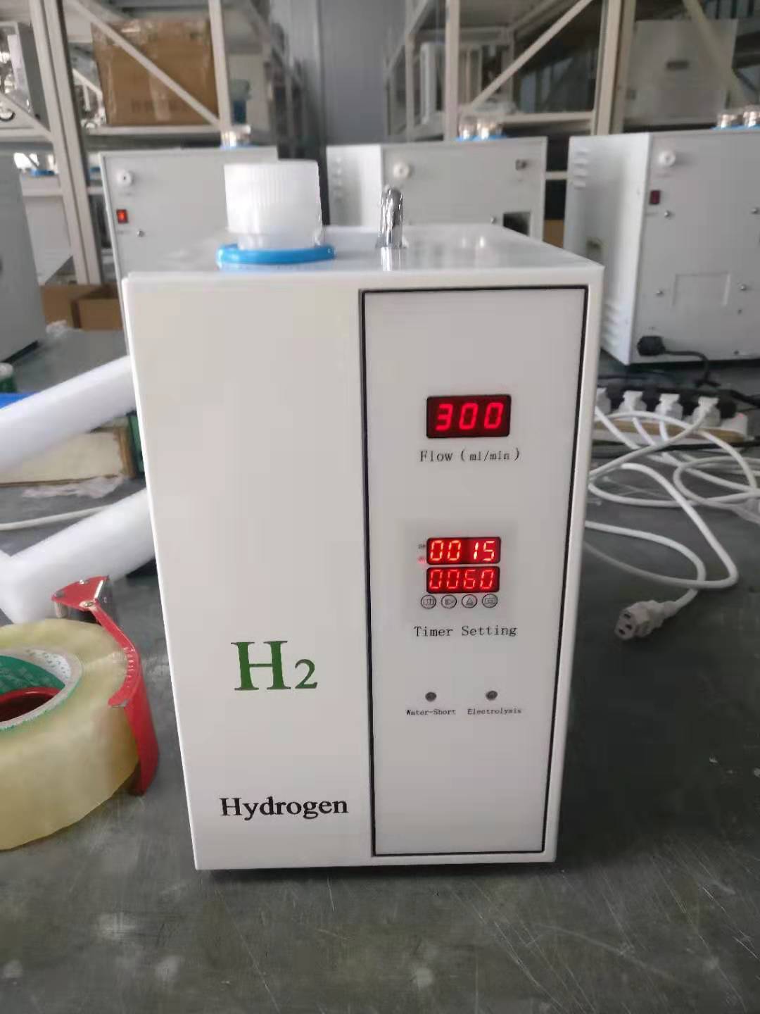 600ml/Min SPE PEM Molecular Hydrogen Inhalation Machine H2 Advanced Water Electrolysis
