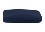 Silk Leather Wrapped Metal Glasses Case , Hard Spectacles Case
