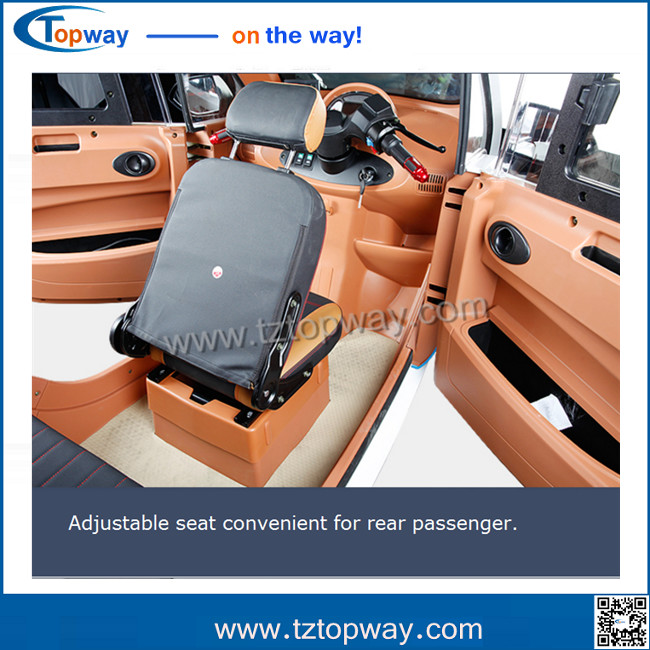battery operated electric tricycle passenger scooter city 3 Wheel closed Handicapped