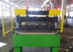 Decking Panel Floor Deck Roll Forming Machine / Building Sheet Metal Roll Former