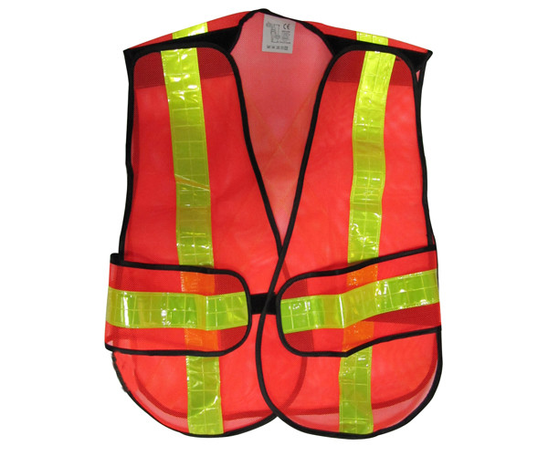 Fluorescent Red Hi Viz Mesh 60 Grams Safety Orange Mesh Customized