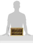 8 Compartments Bamboo Storage Box Tea Bag Chest Natural Color No Petrochemicals