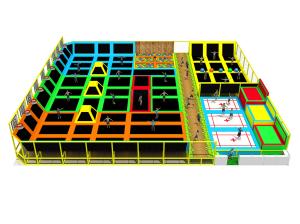 Quality Professional Indoor Trampoline Park With Pvc Pp Nylon Materials wholesale
