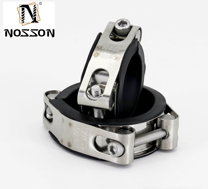 Heavy Duty Clamp Metric GB Standard T-Bolt Hose Clamp Adjustable Single Stainless Steel 304 for Mining Measurement System