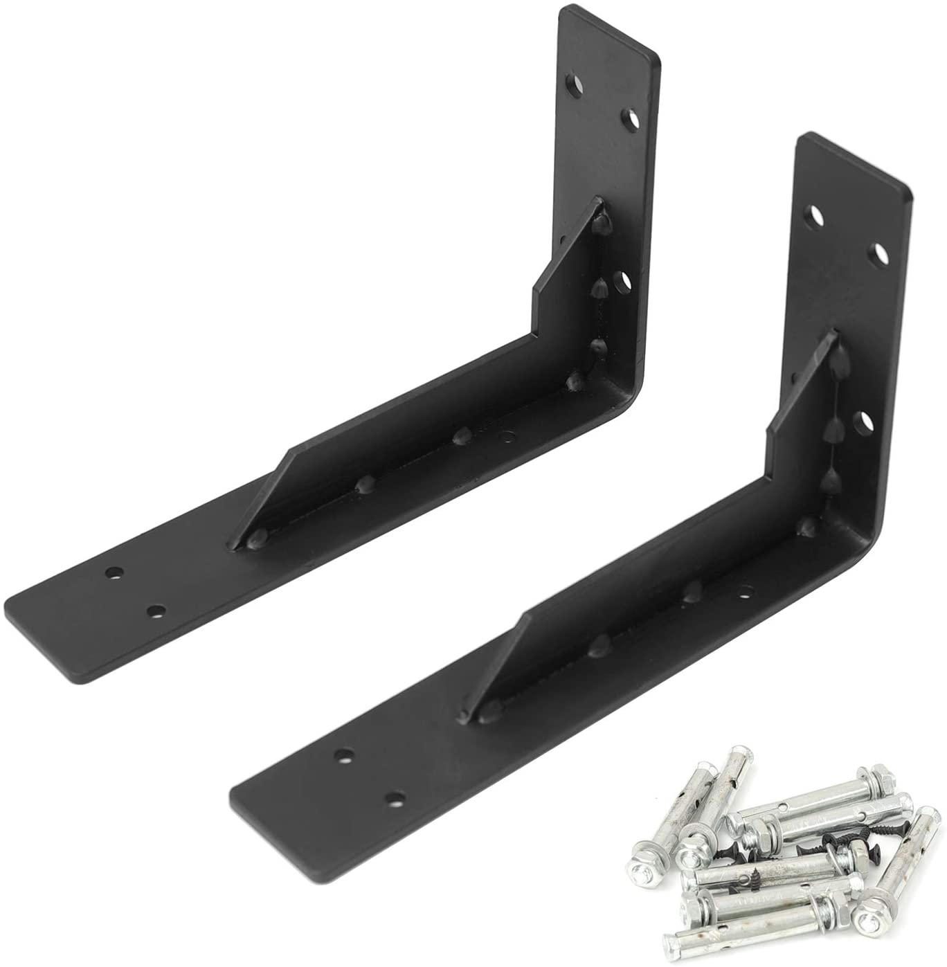 Hand Welded Steel Bracket Nonstandard Countertop Support Bracket for Fireplace Mantel