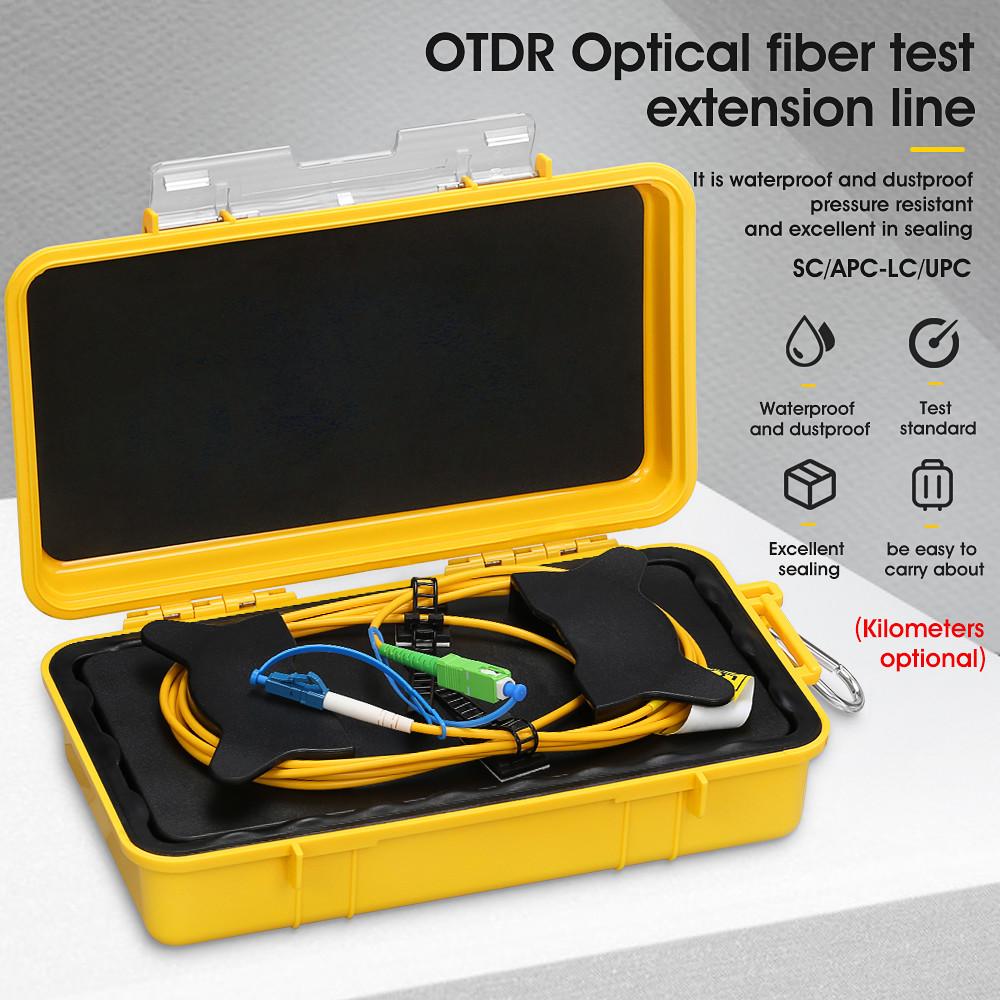 SC/APC-LC/UPC 2km Fiber Optic OTDR Launch Cable Box 1310/1550nm Fiber Rings
