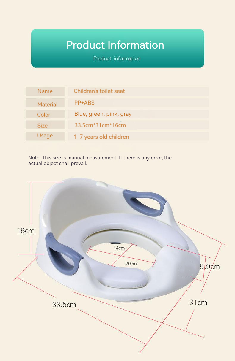 Customized Logo Child Potty Training Seat Eco-Friendly Easy Clean