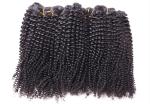 Afro Kinky Curly Hair Extensions Weft For Indian Human Hair No Tangle