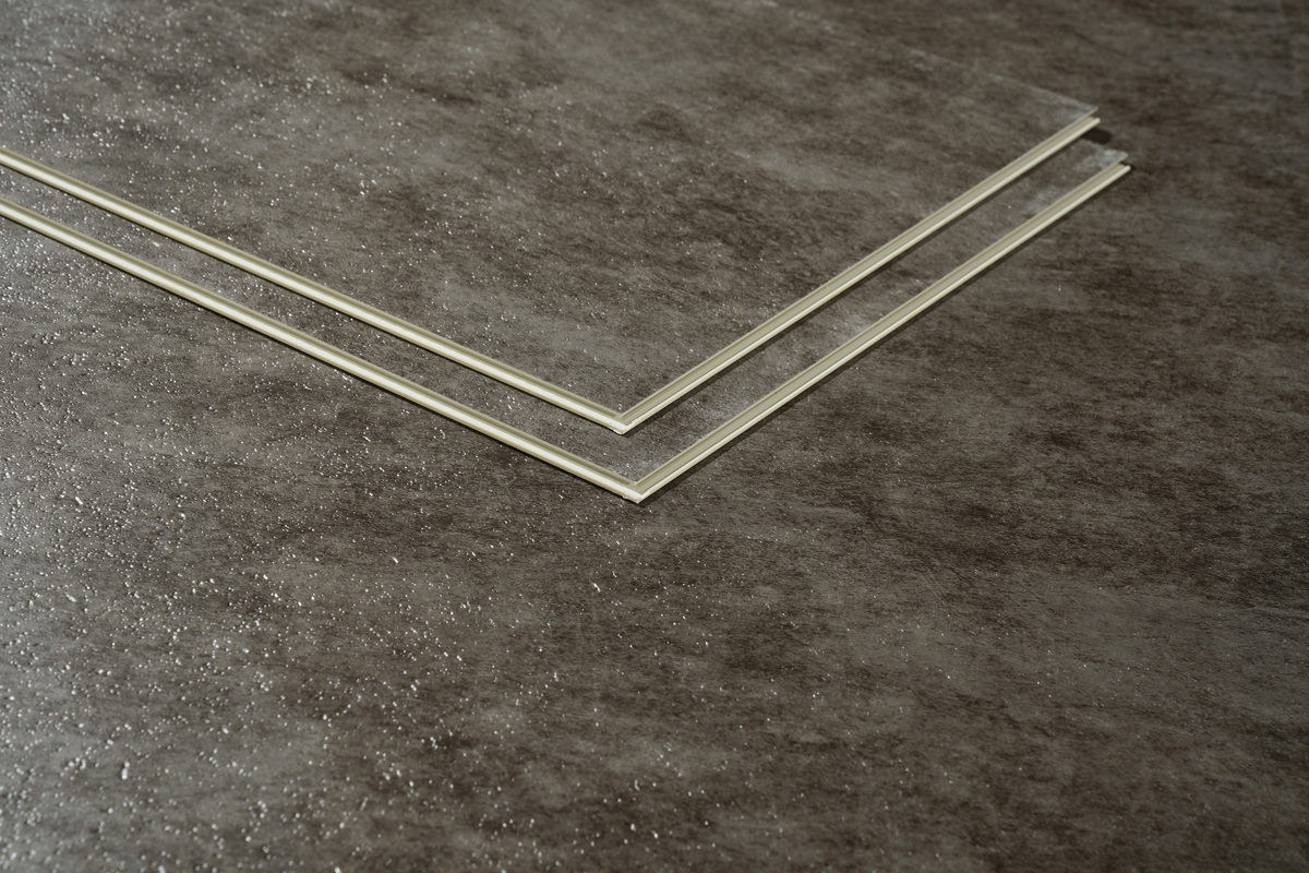 SPC Flooring Click Lock Marble Stone Plastic Composite 5mm-8mm High Gloss Tile Look