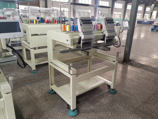 High Efficiency Two Head Embroidery Machine With Dahao System