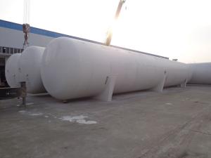 Quality ASME 200cbm Transporting Large Propane Tanks , SA516 Bulk Truck Fuel Tanks wholesale