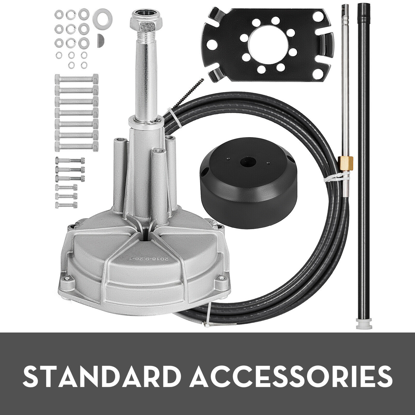 Rotary 14ft Outboard Steering Kit Safe-T System Boat 14 Foot Single Gear Mechanical