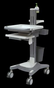 Quality High Performance Stainless Steel Medical Trolley Movable Computer Trolley wholesale