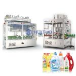PET Glass Bottle Liquid Detergent Filling Rotary Capping Machine For Spray