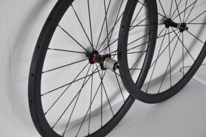 Quality 100% hand-built and fast delivery oem carbon bicycle wheelset 38mm tubular for road bike wholesale