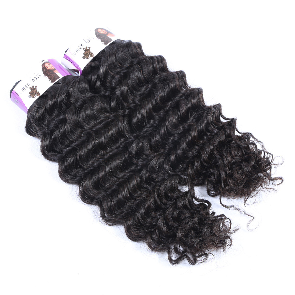 Double Drawn Wholesale price 100% Peruvian hair bundles , Deep Wave Hair