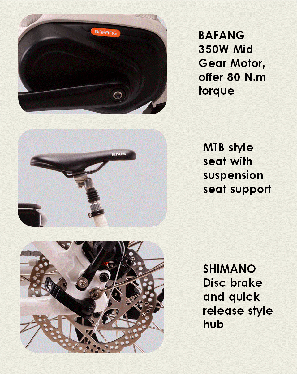 36V 350W Mid Drive Mountain E Bike 700C Electric Front Wheel