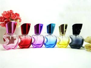 Quality perfume glass bottle 100ml recycled glass bottles black blue red pink green cap plastic and metal roll frog wholesale