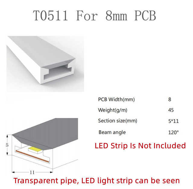 Colorful Separation Cuttable Neon LED Strip Light with 5V 12V 24V AC220V Power Supply