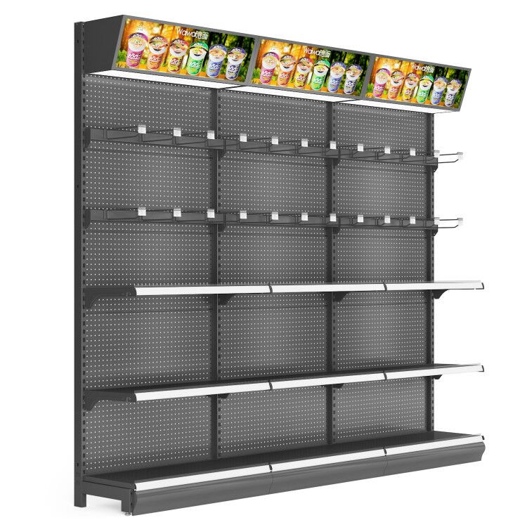100kg/ Layer Supermarket Gondola Shelves For Convenience Store