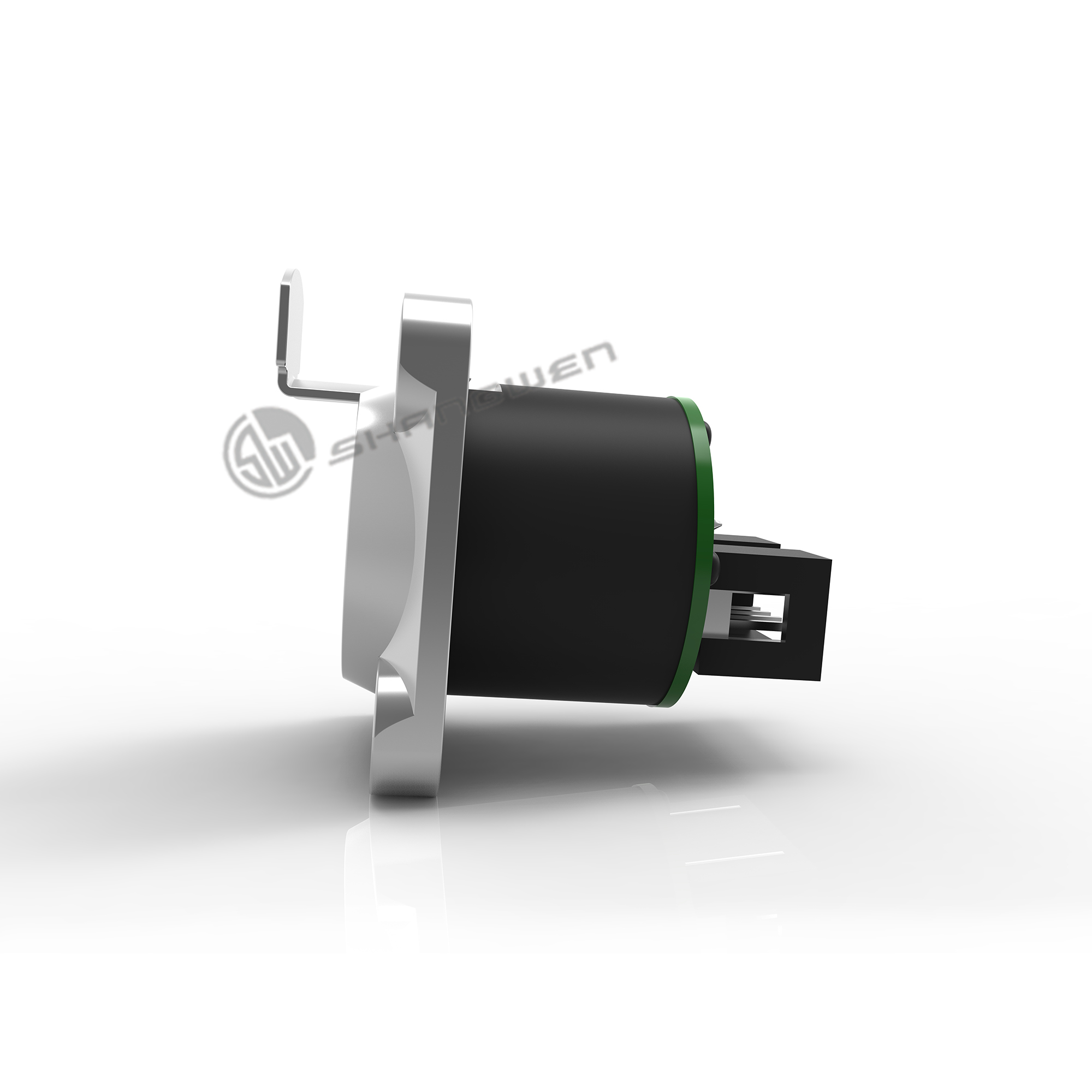 IP44 Rj45 Connector Industrial Solder Male Female 8pin Horn Straight Plug