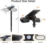 2200mAh 10LM Outdoor Motion Solar Lights SMD3528 Solar LED Floodlight