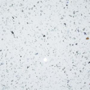 Quality Immaculate Custom Sized 15 MM Paper White Recycled Glass Quartz Kitchen Backsplashes Materials wholesale
