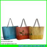 LDZB-111 cheap promotion bag weave pattern large beach tote paper straw bags