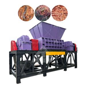 Quality Double Shaft Copper Cable Aluminum Metal Shredder Machine wholesale
