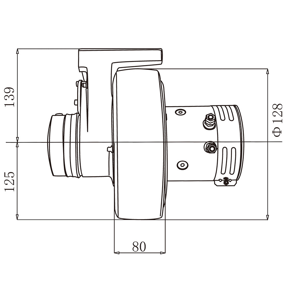 Automatic Navigation 1.2kw Dc Stacker Sepex Motor Drive Wheel