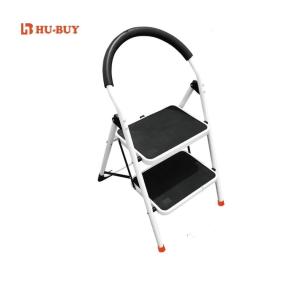 Quality Durable Steel Step Stool Powder Coated Surface 2 Steps With Plastic Mat wholesale