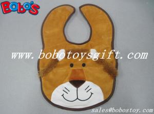 Quality 13&quot;Cheap Baby Stuff Plush Brown Lion Baby Bibs wholesale