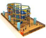 Karabiner Adventure Rope Course , High Ropes Training Course Multipurpose