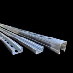 Fire Resistant C Shaped Steel Galvanised Slotted Channel For Industrial