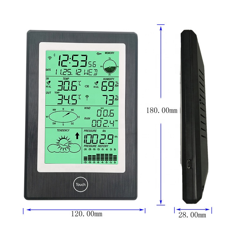 High Definition Ambient Weather WS-1050A Smart Weather Station With WiFi Remote Monitoring LCD HD Display